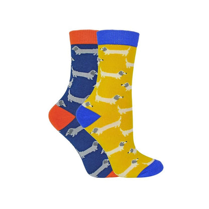 Mr Heron - 2 Pack Boys Bamboo Animal Socks