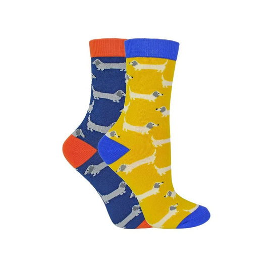 Mr Heron - 2 Pack Boys Bamboo Animal Socks