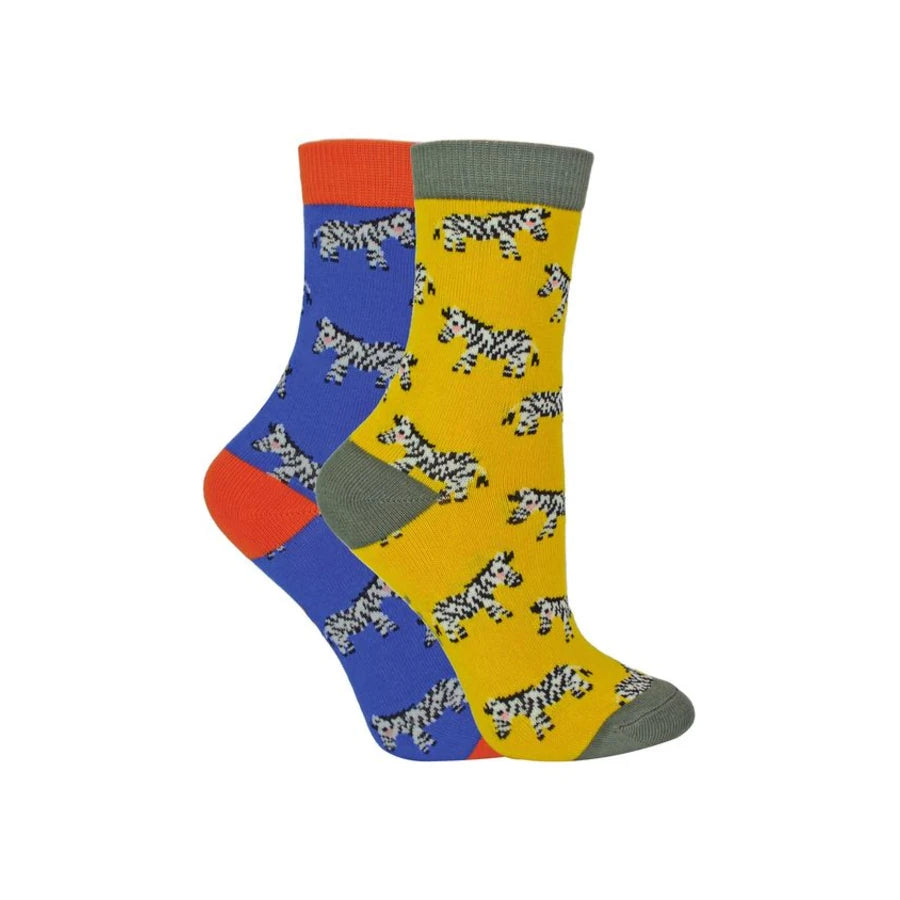 Mr Heron - 2 Pack Boys Bamboo Animal Socks