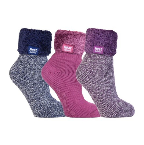 Heat Holders - 3 Pack Lounge Socks With Grips