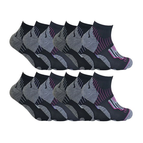 Sock Snob - 12 Pack Ladies Cycling Socks