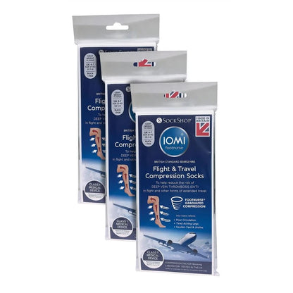 IOMI - 3 Pack Ladies Compression Flight Socks