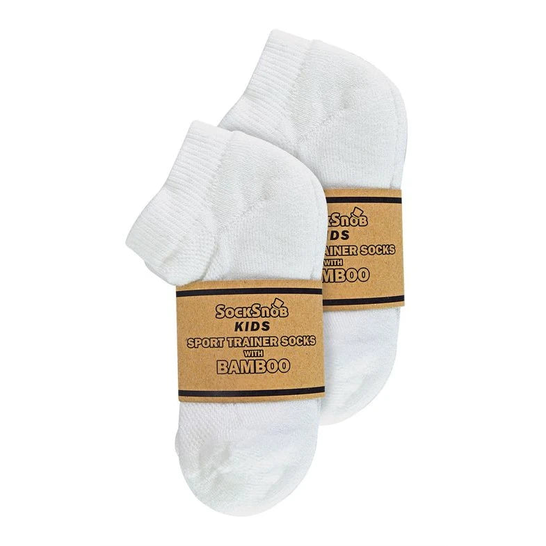 Sock Snob - 6 Pack Boys Bamboo Trainer Socks