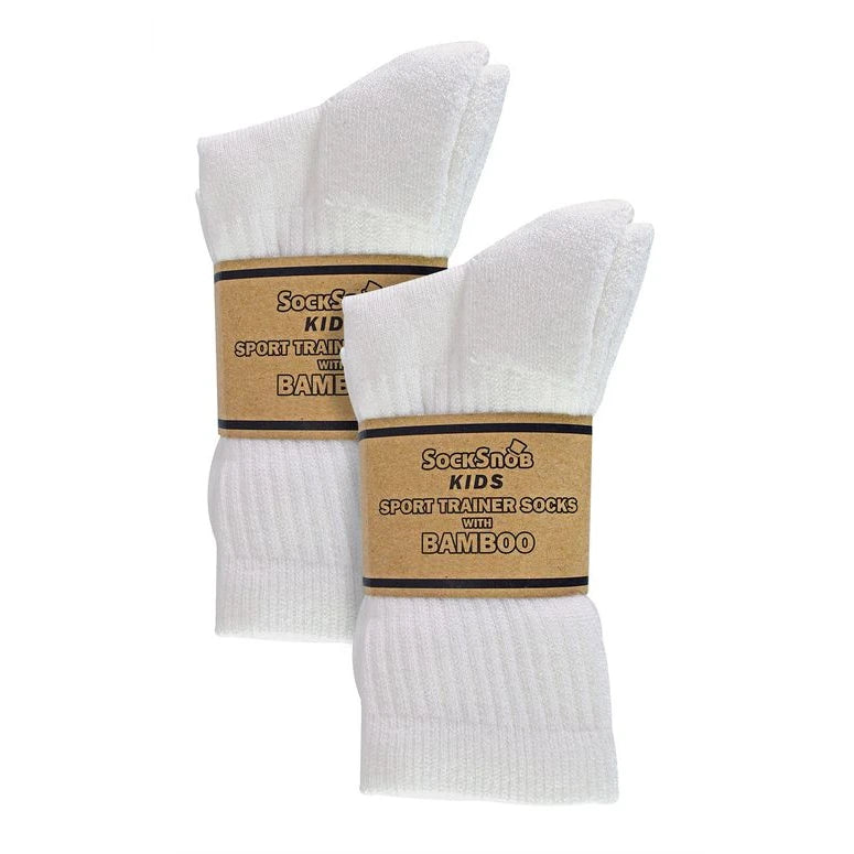 Sock Snob - 6 Pack Kids Bamboo Sport Socks