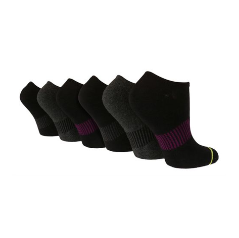 Wildfeet - 6 Pairs Ladies Cushioned Trainer Sports Socks