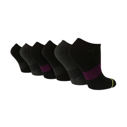 Wildfeet - 6 Pairs Ladies Cushioned Trainer Sports Socks