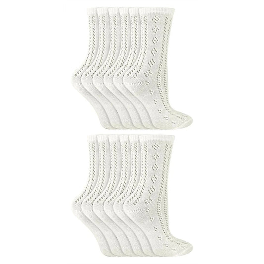 Sock Snob - 12 Pack Girls Ankle Pelerine Socks