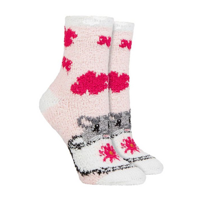 Wildfeet - 2 Pack Ladies Warm Lounge Socks in Gift Box