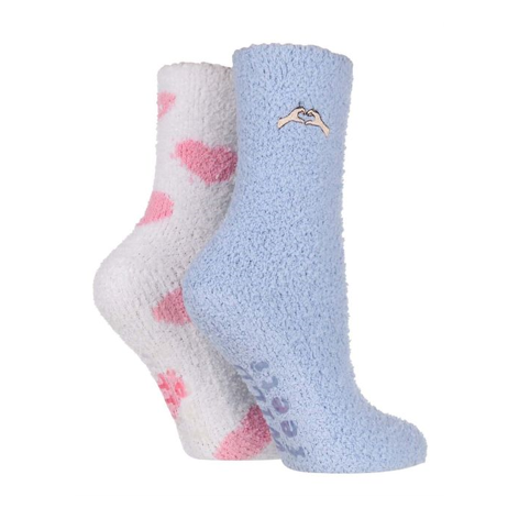 Wildfeet - 2 Pack Ladies Cosy Lounge Socks