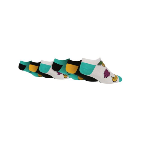 Wildfeet - 6 Pairs Men's Cotton Novelty Trainer Socks