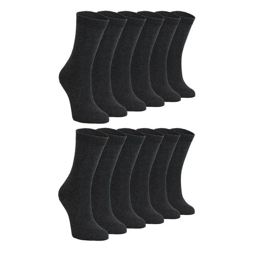 Sock Snob - 12 Pack Kids Cotton Rich School Socks