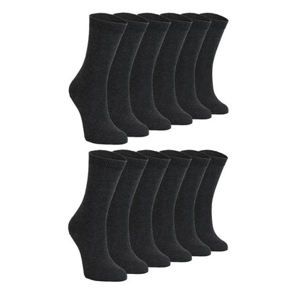 Sock Snob - 12 Pack Kids Cotton Rich School Socks