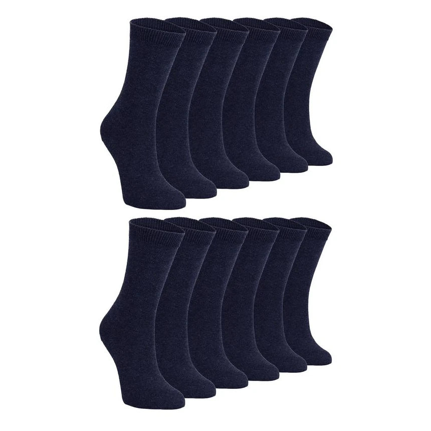 Sock Snob - 12 Pack Kids Cotton Rich School Socks