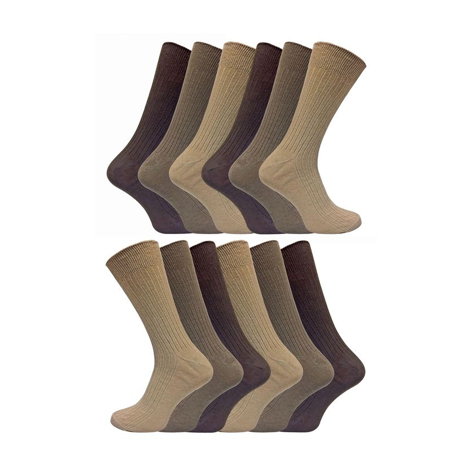 Sock Snob - 12 Pairs 100% Cotton Socks