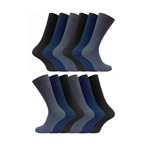 Sock Snob - 12 Pairs 100% Cotton Socks