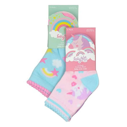 Baby Girls 6 Pack Unicorn Design Socks