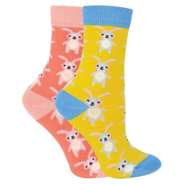 Miss Sparrow - 2 Pack Girls Bamboo Animal Socks