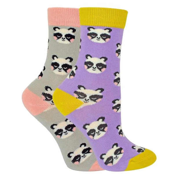 Miss Sparrow - 2 Pack Girls Bamboo Animal Socks