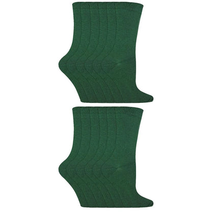 Sock Snob - 12 Pack Kids Solid Colour Cotton Socks