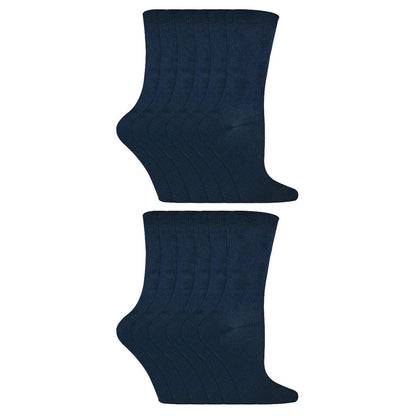 Sock Snob - 12 Pack Kids Solid Colour Cotton Socks
