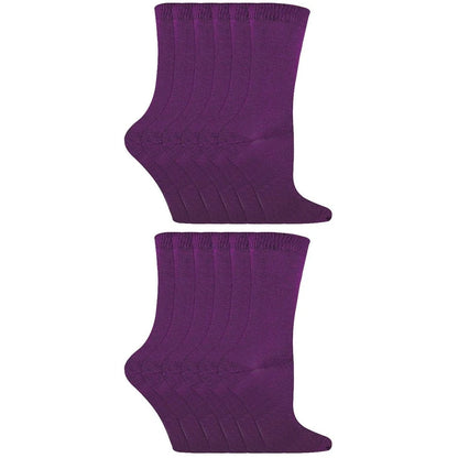 Sock Snob - 12 Pack Kids Solid Colour Cotton Socks
