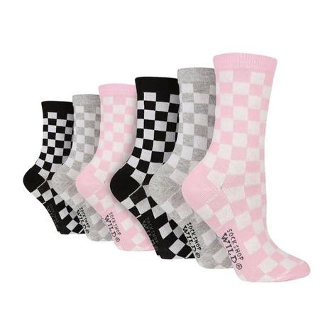 Wildfeet - 6 Pairs Ladies Novelty Jacquard Socks