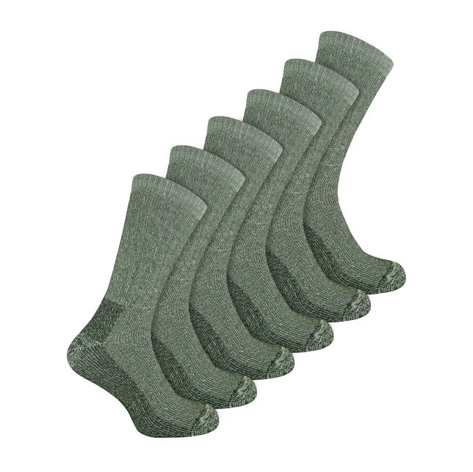Sock Snob - 6 Pairs Men's Wool Rich Hiking Socks