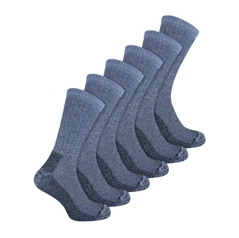 Sock Snob - 6 Pairs Men's Wool Rich Hiking Socks