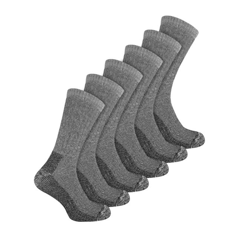 Sock Snob - 6 Pairs Men's Wool Rich Hiking Socks