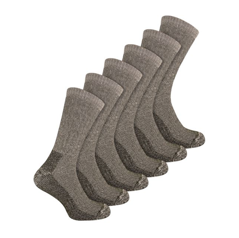 Sock Snob - 6 Pairs Men's Wool Rich Hiking Socks