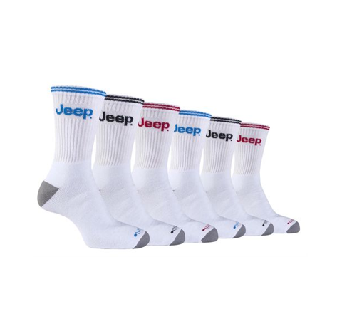 Jeep - 6 Pair Men's Multi Pack Classic Sport Socks