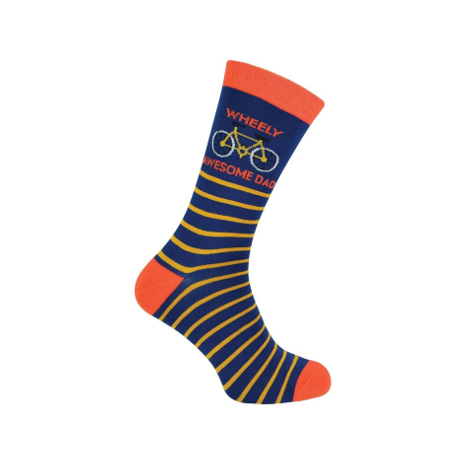 Mr Heron Wheely Awesome Dad Parent Socks