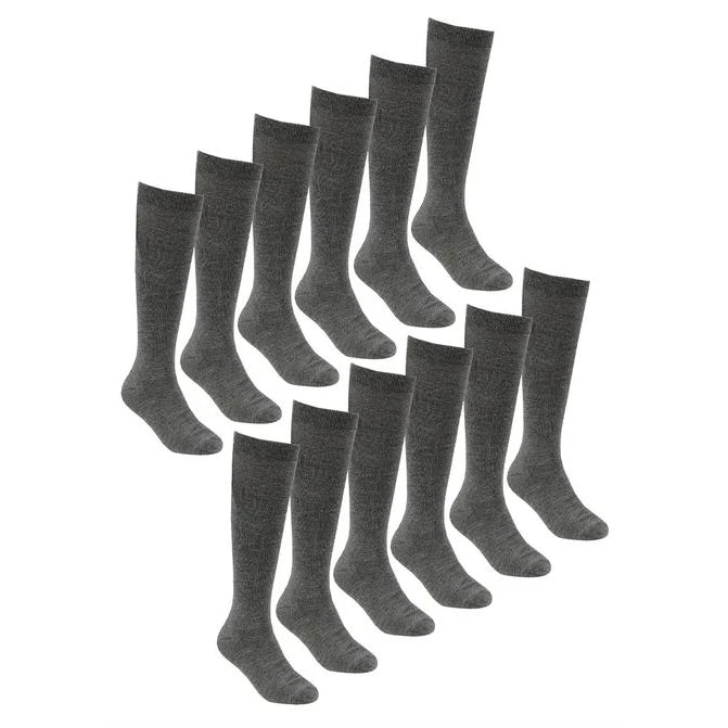 Sock Snob - 12 Pairs Girls Bamboo Knee High School Socks