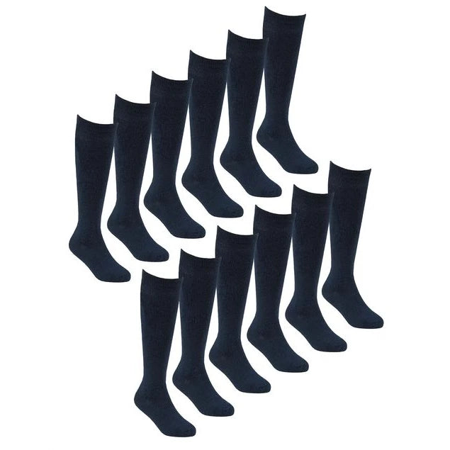 Sock Snob - 12 Pairs Girls Bamboo Knee High School Socks