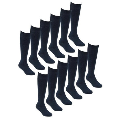 Sock Snob - 12 Pairs Girls Bamboo Knee High School Socks