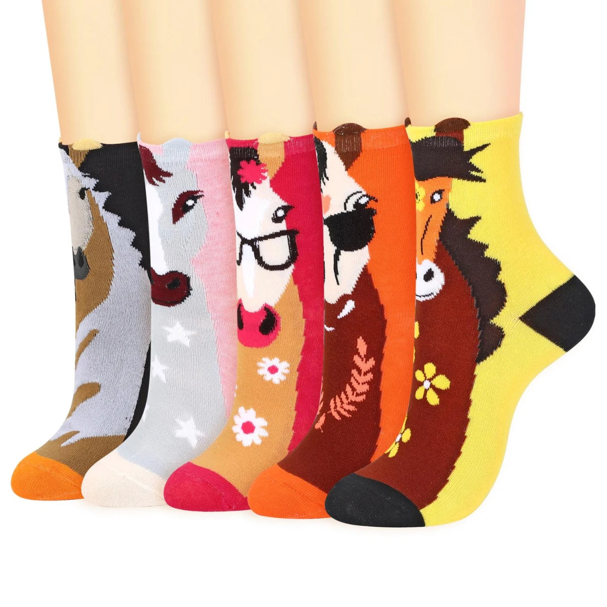 VINSANI Horse Socks 5pk 1010417