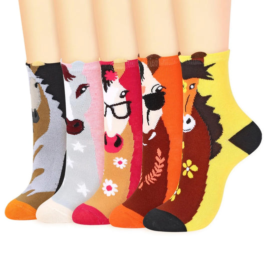 VINSANI Horse Socks 5pk 1010417