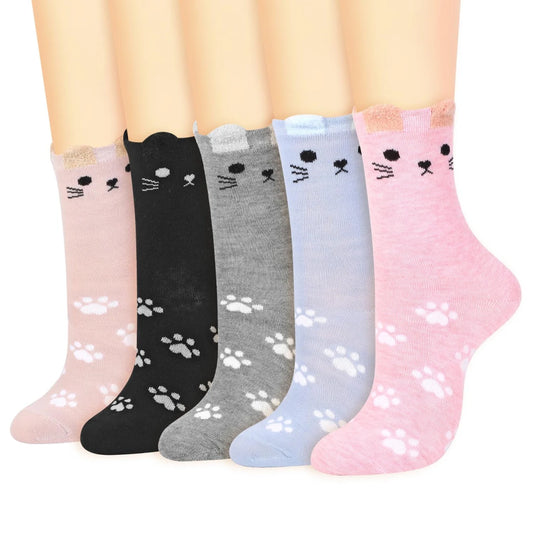 VINSANI Cat Socks 5pk 1010412
